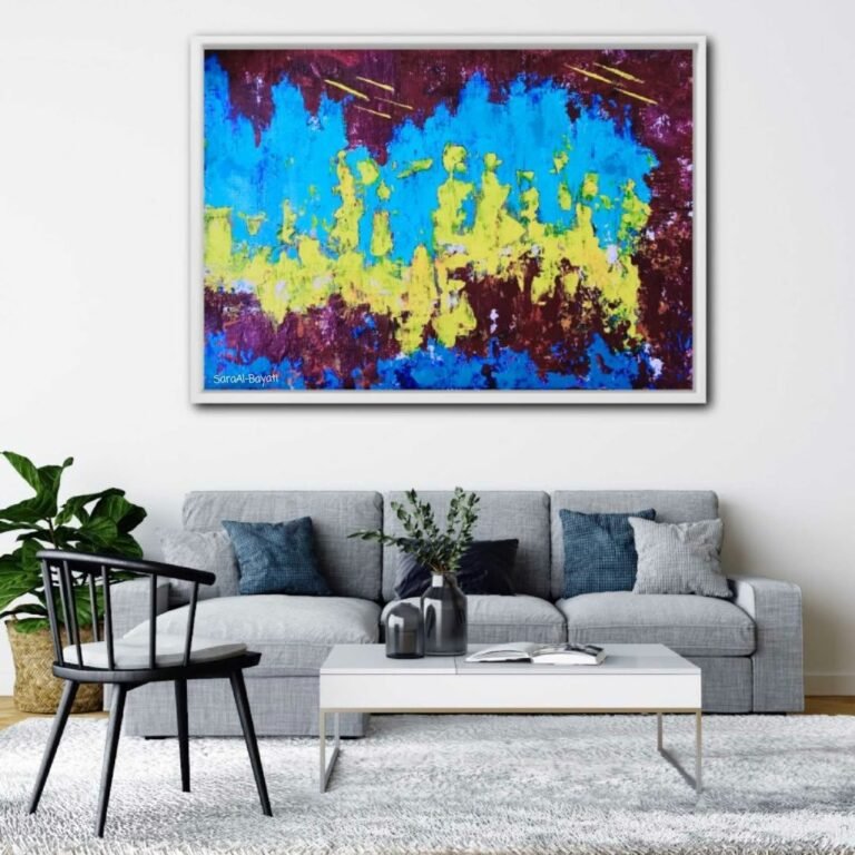 Electric Blue by Sara Al-Bayati shown in a room