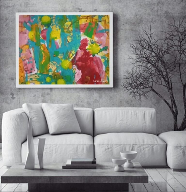 Joy by Sara Al-Bayati shown in a room