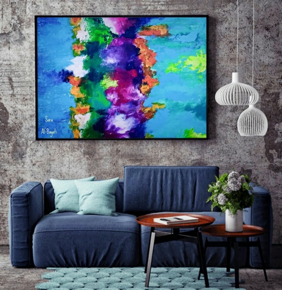 sara room 3355 1 Spirit of Colour by Sara Al-Bayati, shown in a room