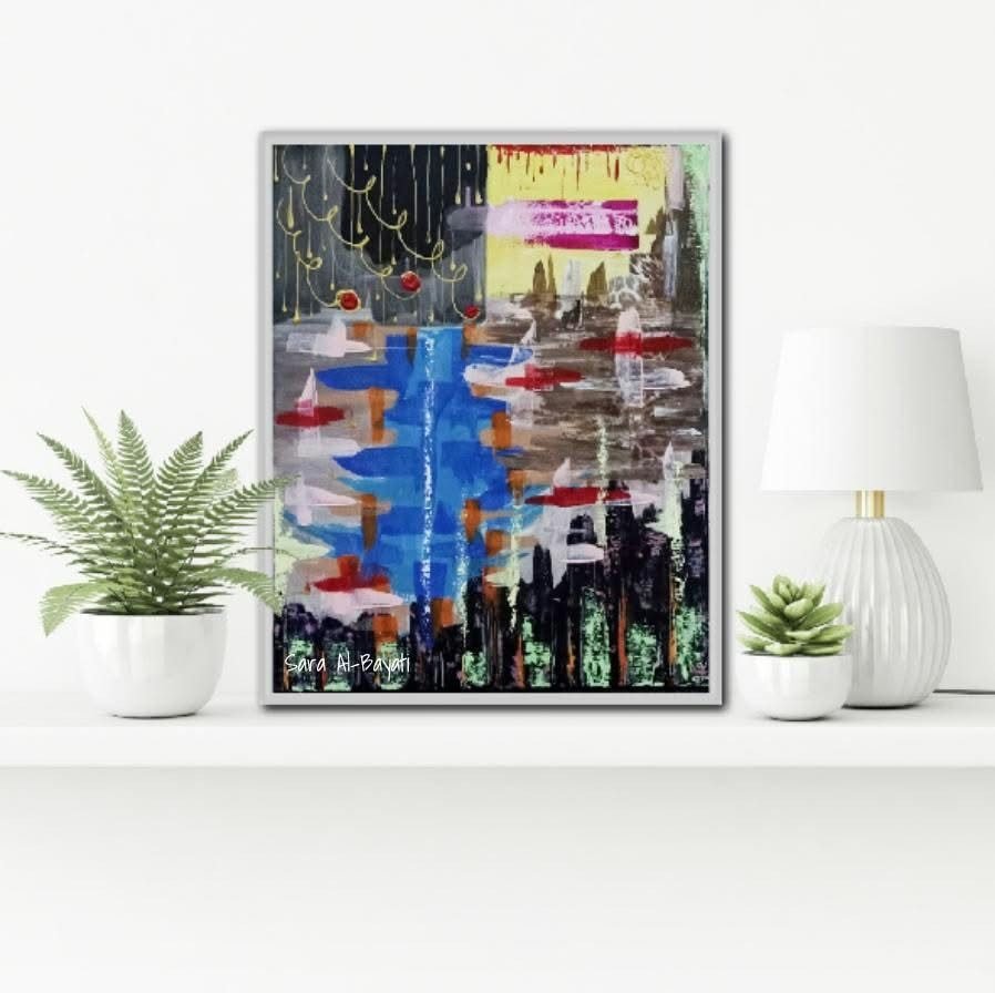 sara room 3366 1 City of Dreams by Sara Al-Bayati, shown in a room
