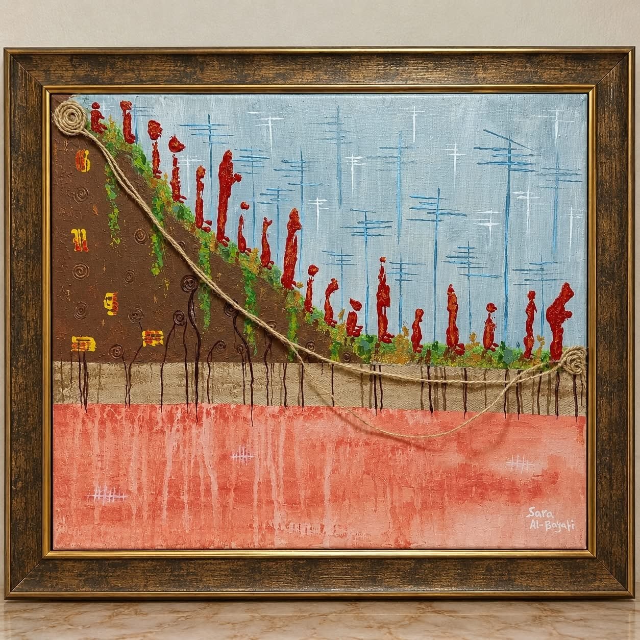 sara room 3368 1 The Long Walk by Sara Al-Bayati, shown in a room